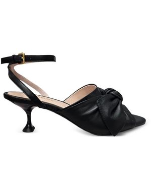 Coccinelle Leather Sandals - Black
