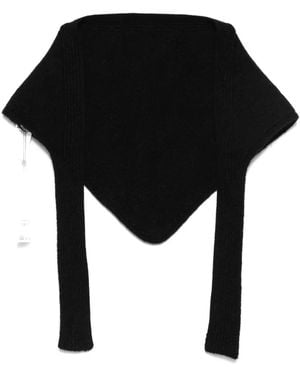 Jacquemus Le Chale Gros Grain Shawl - Black