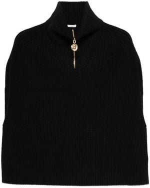 JOSEPH Raffet Pullover Mit Kurzem Reißverschluss - Schwarz