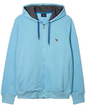 Paul Smith Sudadera Con Capucha Y Motivo De Cebra - Azul