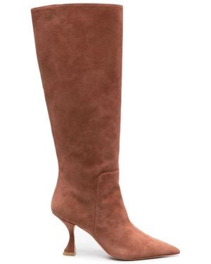Stuart Weitzman Bottes À Bout Pointu - Marron