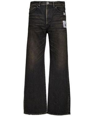 Maison Mihara Yasuhiro Faded Flared Jeans - Black