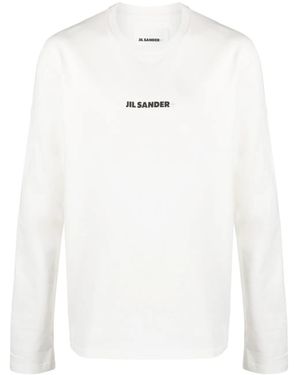 Jil Sander Optical Cotton T-Shirt - White