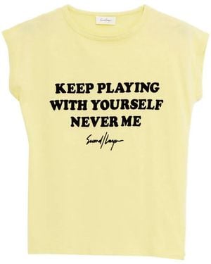 Second/Layer Crew-Neck T-Shirt - Metallic