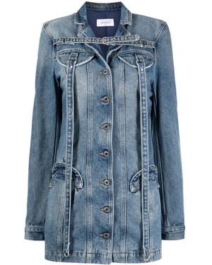 Off-White c/o Virgil Abloh Long-Sleeve Denim Minidress - Blue