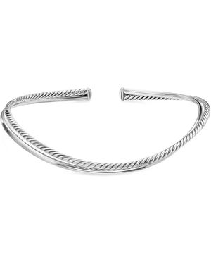 David Yurman Sterling, Bold Crossover Necklace - White