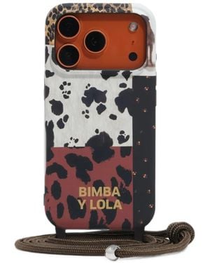 Bimba Y Lola Iphone 17 Pro Patchwork Pony Hard Case - White