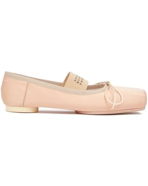 MM6 by Maison Margiela Anatomic Numbers Ballet Flat - Pink