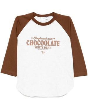 Chocoolate Logo-Print T-Shirt - White