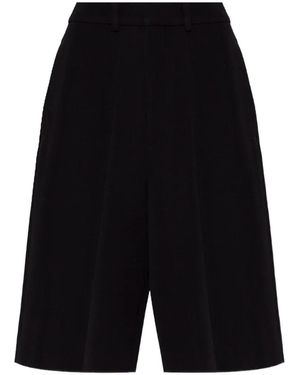 Balenciaga Pleated Tailored Shorts - Black