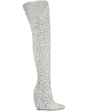 Giuseppe Zanotti Ginnyfer Knee-High Leather Boots - White