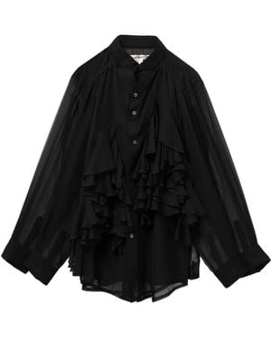 Comme des Garçons Ruffled Shirt - Black