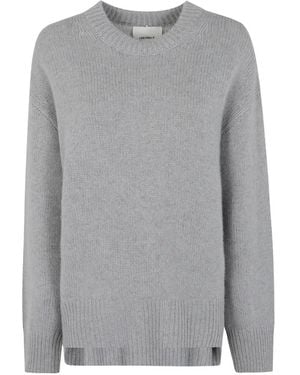 Lisa Yang Jersey Noor De Cachemira Con Cuello Redondo - Gris