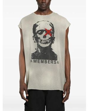 Massimo Sabbadin Franky Graphic-Print Tank Top - Grey