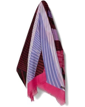 Missoni Striped Scarf - Purple