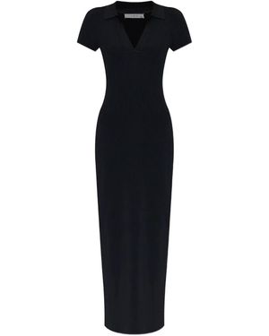 IRO Vestido Kamelia tipo polo - Negro