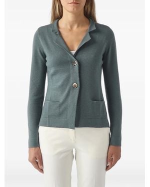 Gran Sasso Button-Up Notched-Lapel Jacket - Blue