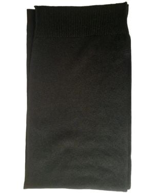 Malo Ribbed-Trim Cashmere Scarf - Black