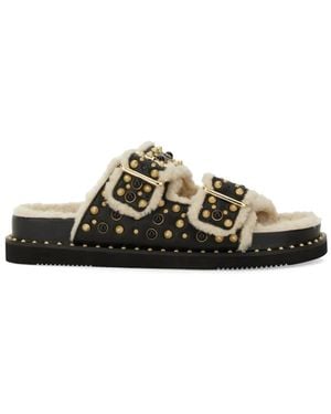 Ash Utah Studded Sandals - Black