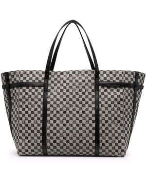 MISBHV Jacquard-Monogram Tote Bag - Black