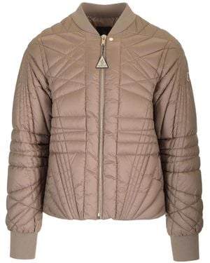 Moncler Megapenta Padded Bomber Jacket - Brown