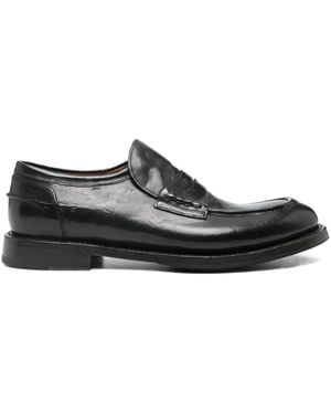 Silvano Sassetti Penny-strap leather loafers - Negro