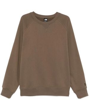 The North Face Crewneck Logo Sweatshirt - Brown