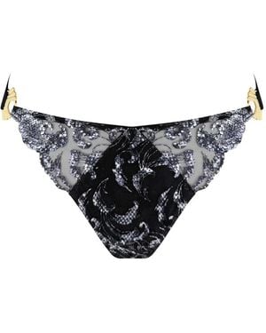 Bordelle Siren Open-Back Brief - Black