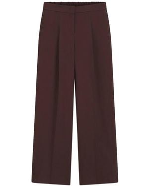 BOSS Pleated Wide-Leg Pants - Purple
