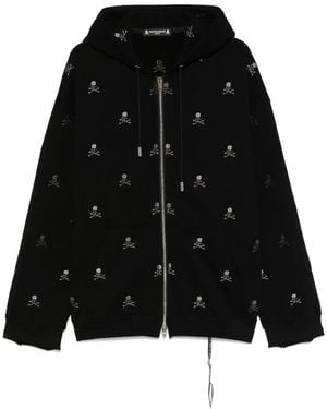 Mastermind Japan Felpa Con Cappuccio E Ricamo Skull - Nero