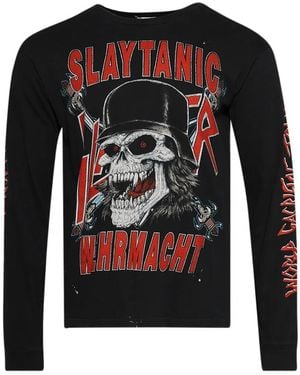 MadeWorn Slayer Graphic Long-Sleeves T-Shirt - Black