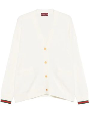 Gucci Pocket Cardigan - White