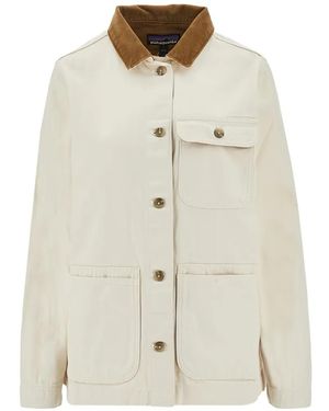 Patagonia Point Reyes Corduroy-Collar Jacket - White