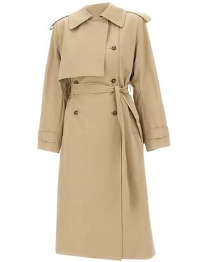 Herskind Fernandes Double-Breasted Belted Coat - Natural