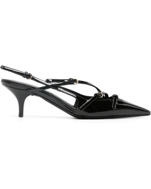 Miu Miu スリングバック パンプス - ブラック