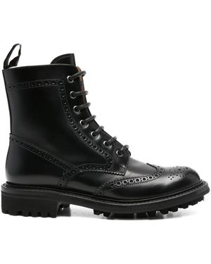 Church's Lace-Up Brogue Boots - Black