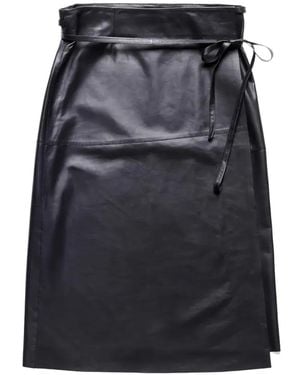 Tod's Falda con cinturón lazado - Negro