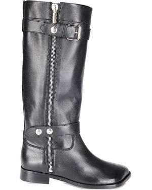 Niccolò Pasqualetti Botas Obliqua Con Hebilla - Gris