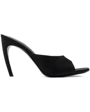 The Attico Betta Stiletto Mules - Black