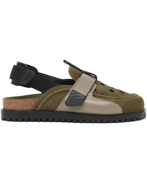 Versace Suede Mules - Brown