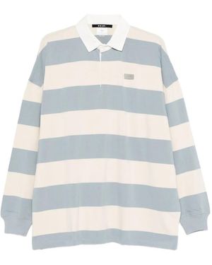 Ksubi Striped Polo Top - White