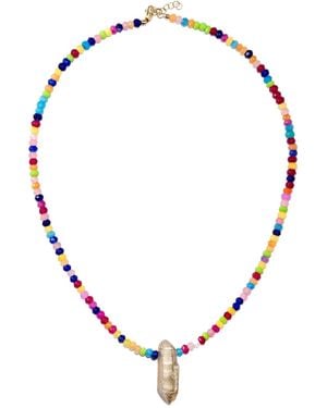 Roxanne First 9Kt Jade Necklace - Metallic
