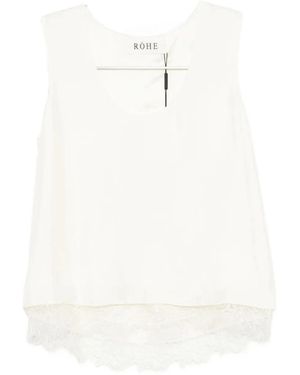 Rohe Zijden Top - Wit