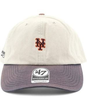 Represent Embroidered-Logo Baseball Cap - White