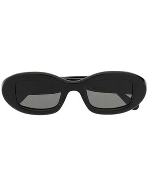 Retrosuperfuture Oval Frame Sunglasses - Black