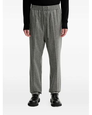 Iceberg Drawstring Button Pocket Trousers - Black