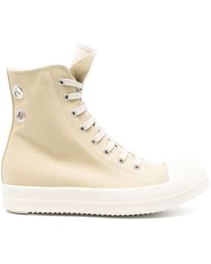 Rick Owens Denim Trainers - Natural