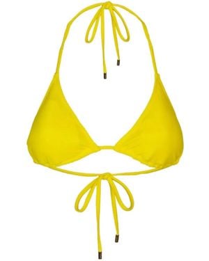 Caha Capo Dubai Tie Triangle Bikini Top - Yellow