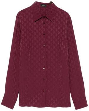 Etro Paisley-Print Shirt - Red