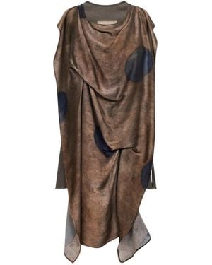 Uma Wang Taylor Asymmetrische Top - Bruin